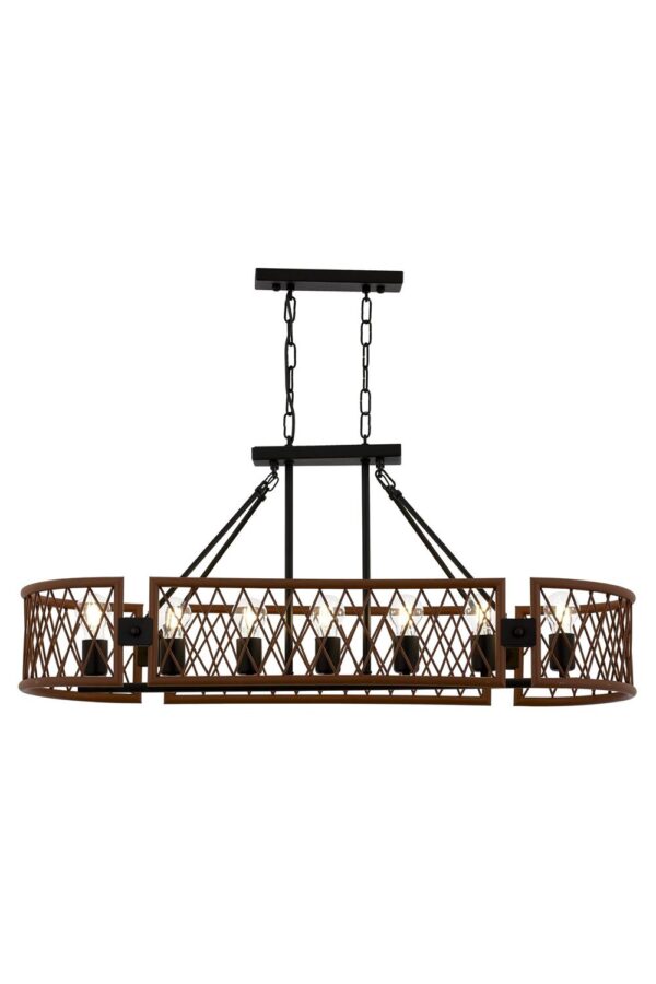 Siyah/Bakır Boyalı Modern Avize AV-1898-6Y-BSY
