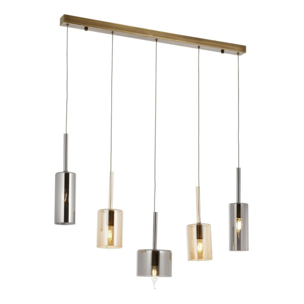 Eskitme Kaplama Modern Avize E14 Metal Cam 70x15cm