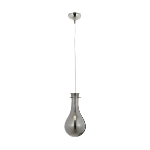 Krom Kaplama Modern Avize E14 Metal Cam 15cm
