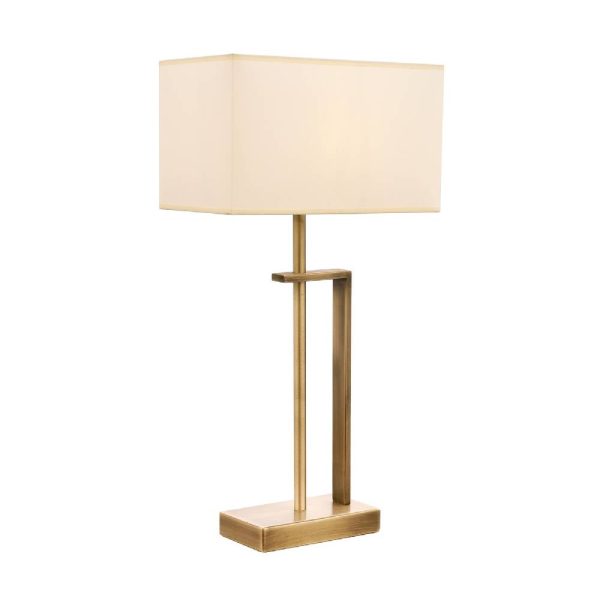 Eskitme Kaplama Masa Lambası E27 Metal Kumaş 30x18cm