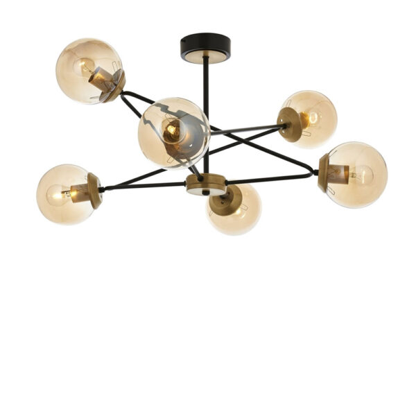 Eskitme Kaplama Modern Avize E27 Metal Cam 80cm
