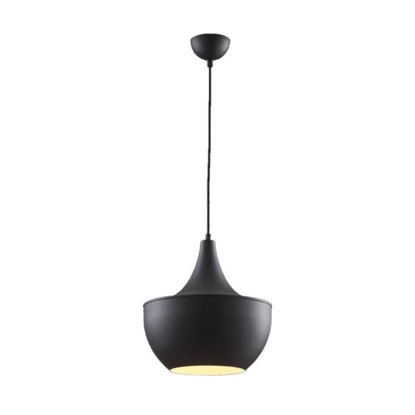 Siyah Boyalı Modern Avize E27 Metal 40cm