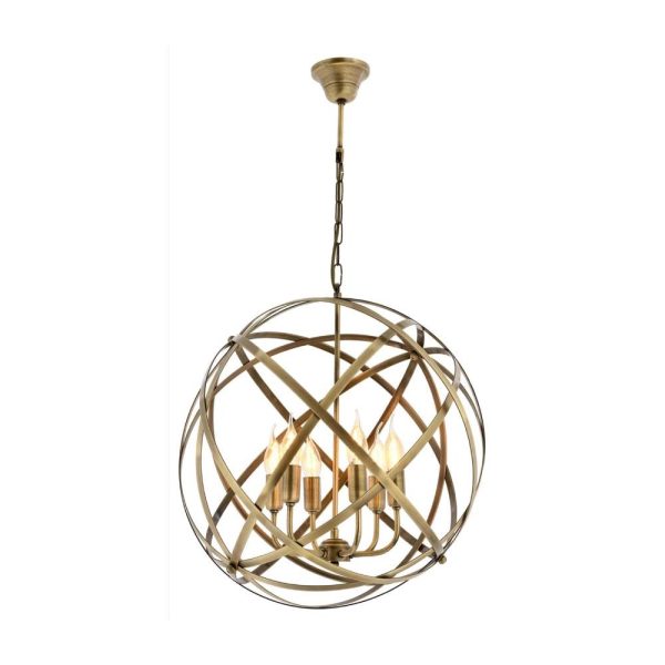 Eskitme Kaplama Modern Avize E14 Metal 50cm