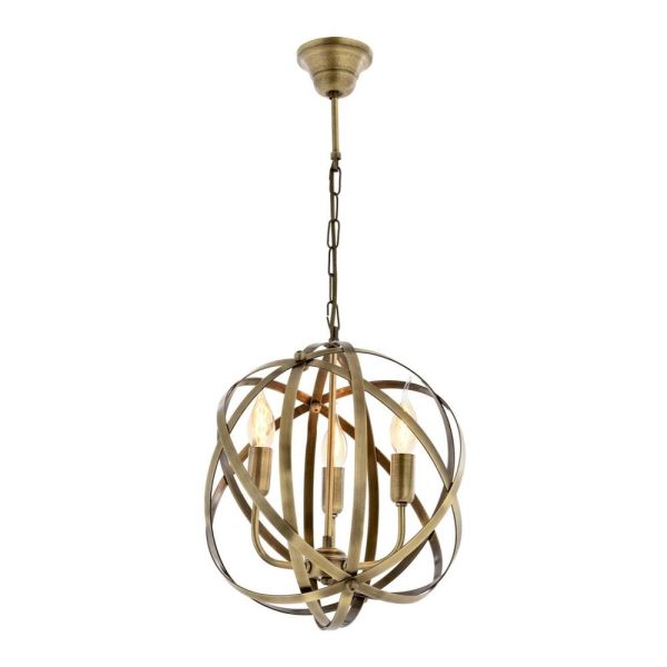 Eskitme Kaplama Modern Avize E14 Metal 36cm