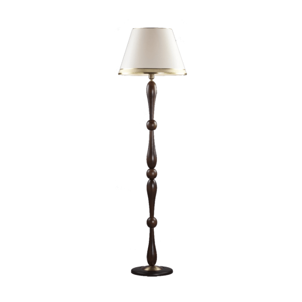 Eskitme Kaplama Lambader E27 Metal Ahşap Kumaş 45cm