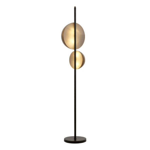 Siyah Boyalı Lambader E14 Metal Pleksi 36cm
