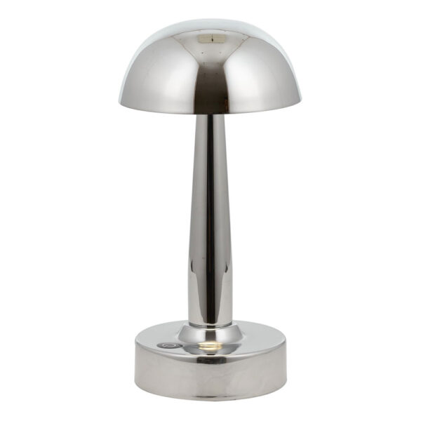 Krom Kaplama Masa Lambası LED Metal Pleksi 12cm